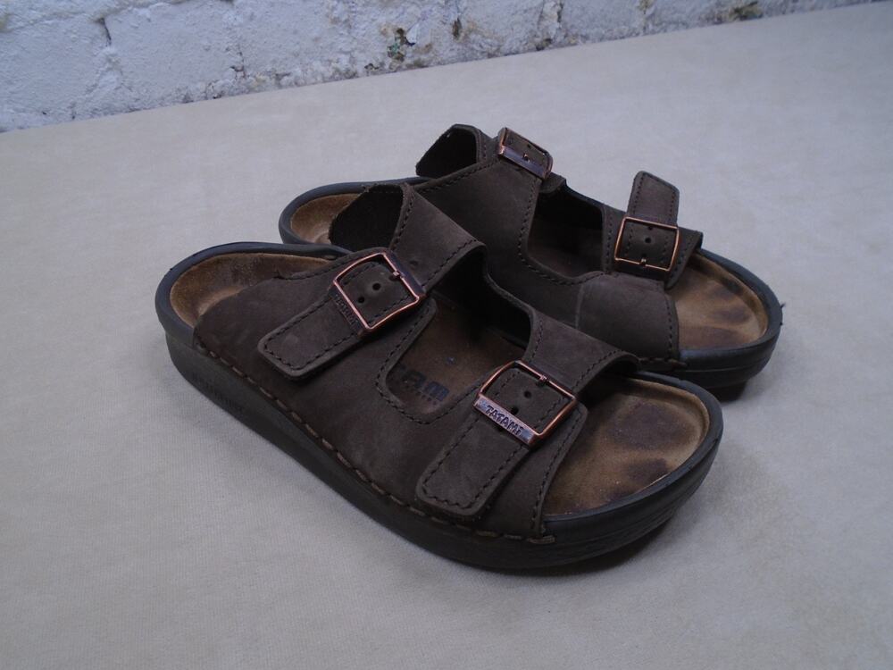 Tatami By Birkenstock Brown Leather Double Strap Sandals Size 9 US 40 EU